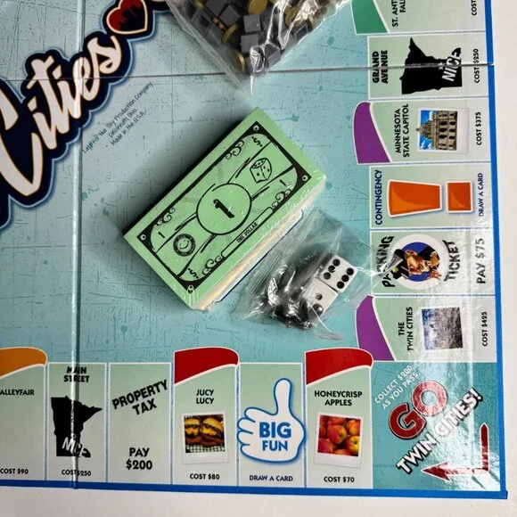 Twin Cities Opoly Board Game Complete 2010s Spa Productions New No Box Minnesota - Picture 3 of 13